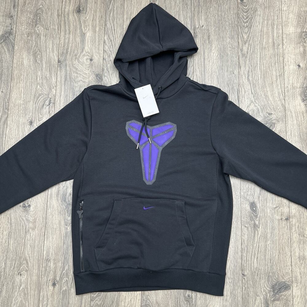 Nike Kobe Hoodie Size Small Mens Black Purple Dri Fit Pullover $125